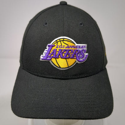 Los Angeles Lakers NBA New Era Black One Size Cap Embroidered Logo Strapback