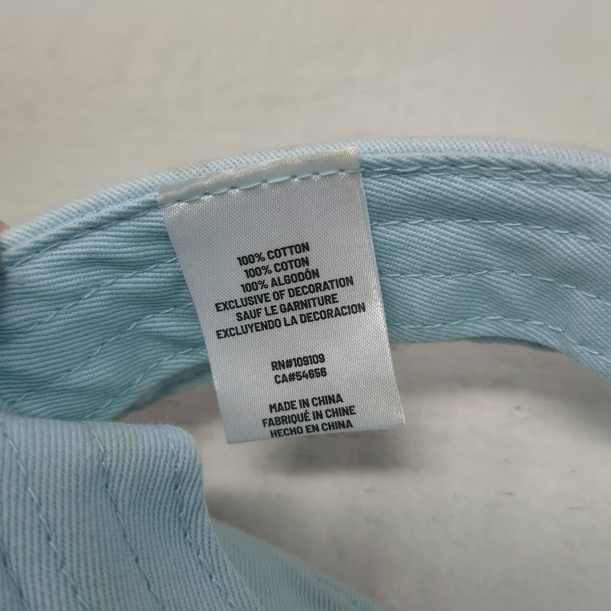 Life is Good Blue Visor One Size Strapback Cotton Embroidered Logo Casual Hat