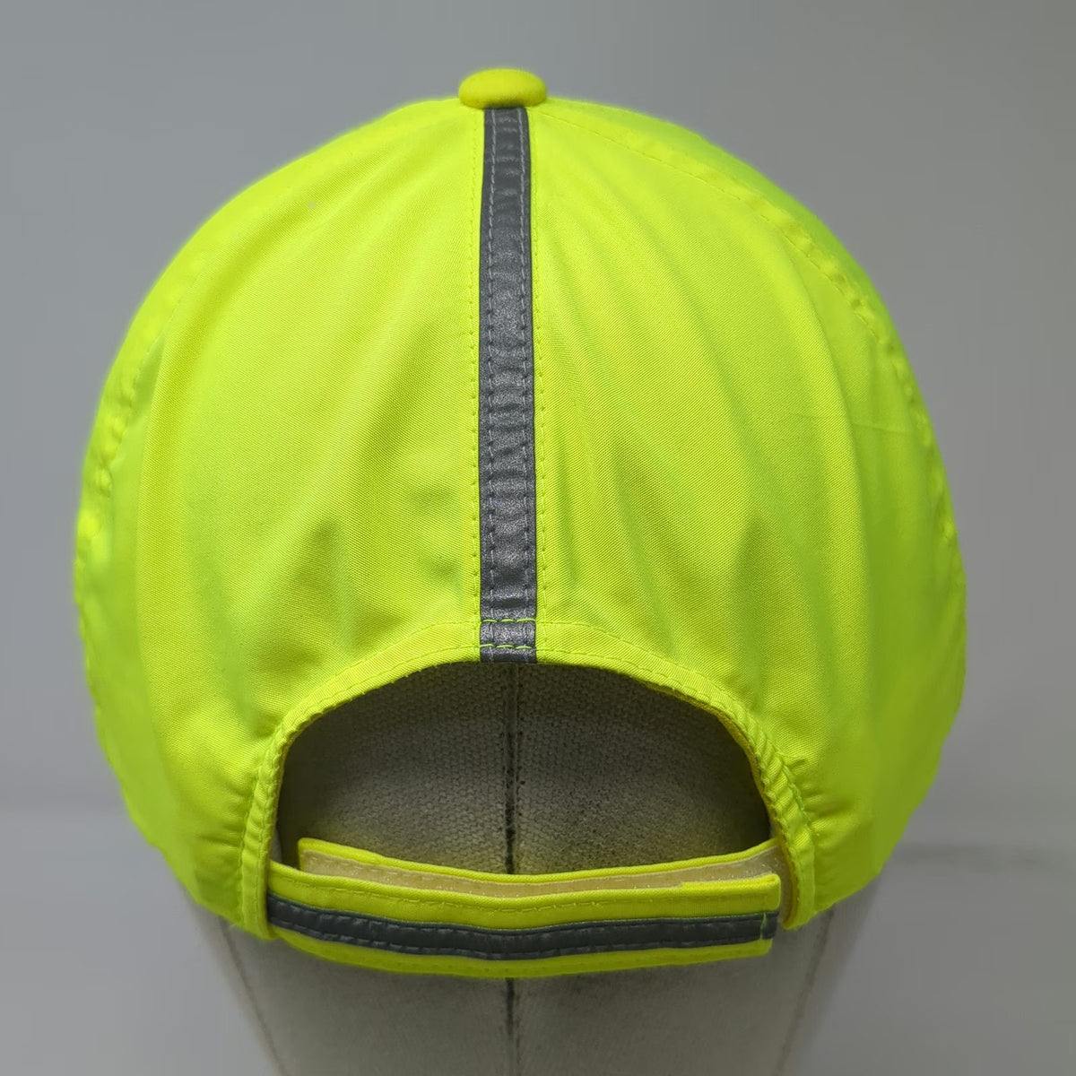 Port Authority Baseball Cap Green One Size Strapback Reflective Safety Work Hat