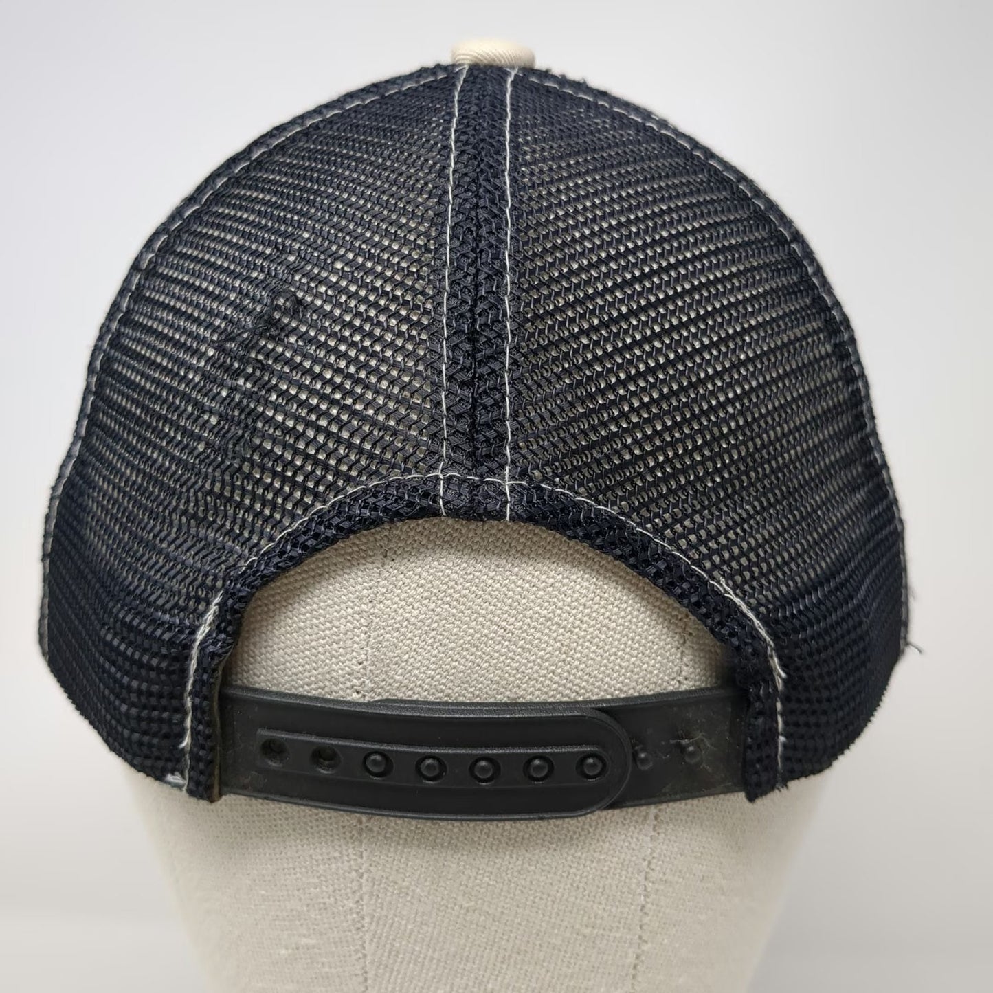 Jack Daniel's Trucker Hat Blue One Size Mesh Back Snapback Embroidered Logo