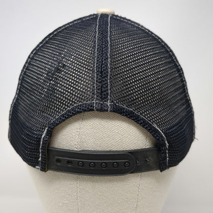 Jack Daniel's Trucker Hat Blue One Size Mesh Back Snapback Embroidered Logo
