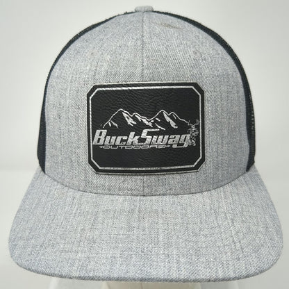 Richardson Trucker Hat Gray Black One Size BuckSwag Outdoors Mountain Snapback