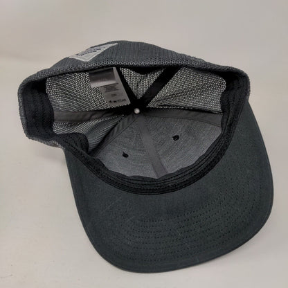 USA Flag Fish Unisex Fitted Trucker Hat Gray L/XL Mesh Back Columbia PFG