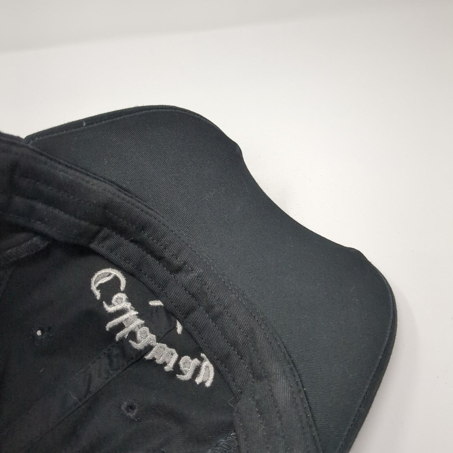 Callaway Strapback Hat Black One Size Adjustable Embroidered Piping