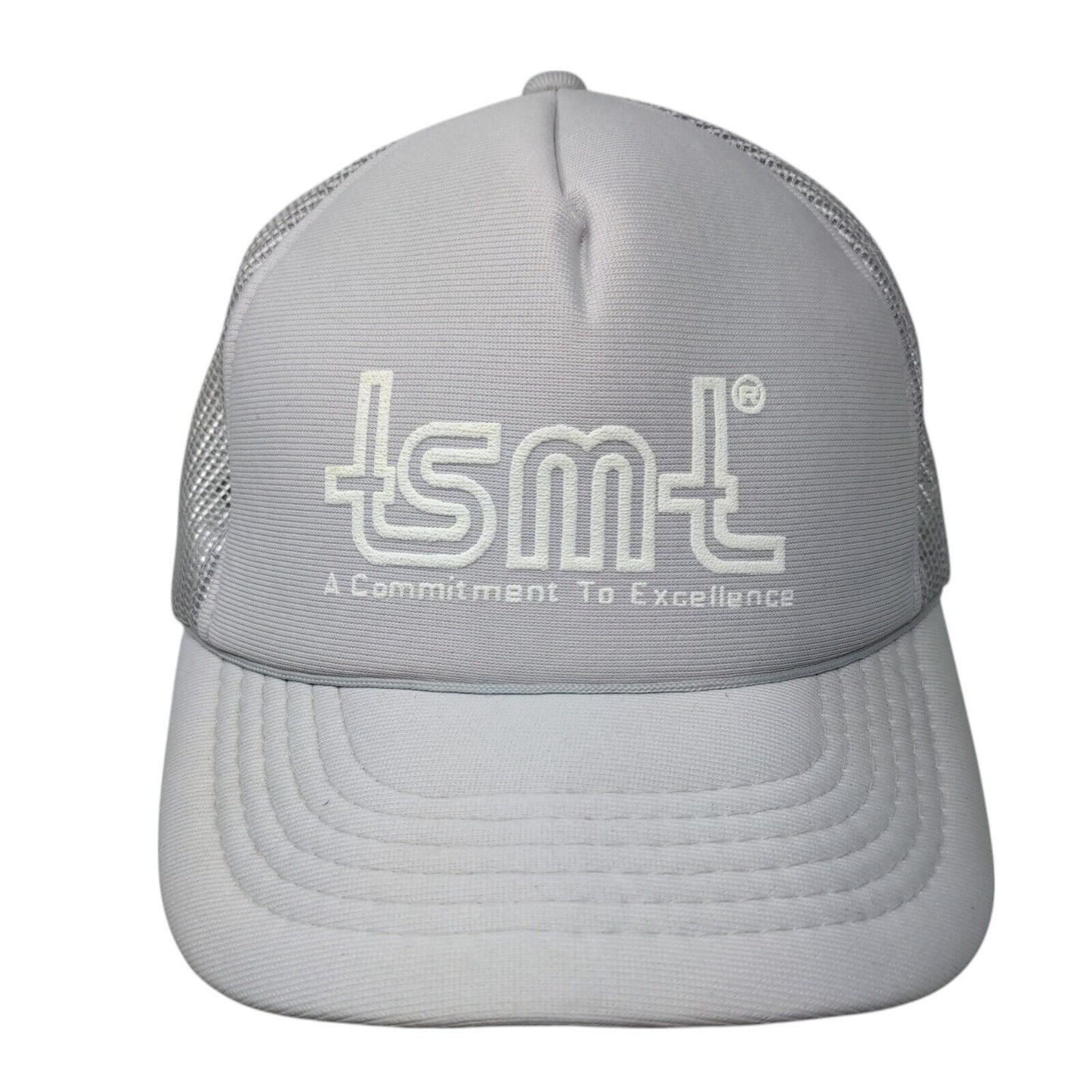 tsmt A Commitment To Excellence Snapback Trucker Hat Gray OSFA Mesh Back