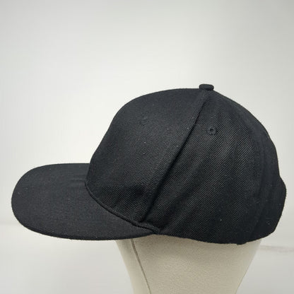 Mercer Snapback Black One Size Flat Brim Tonal Logo X Embroidery Adjustable Hat