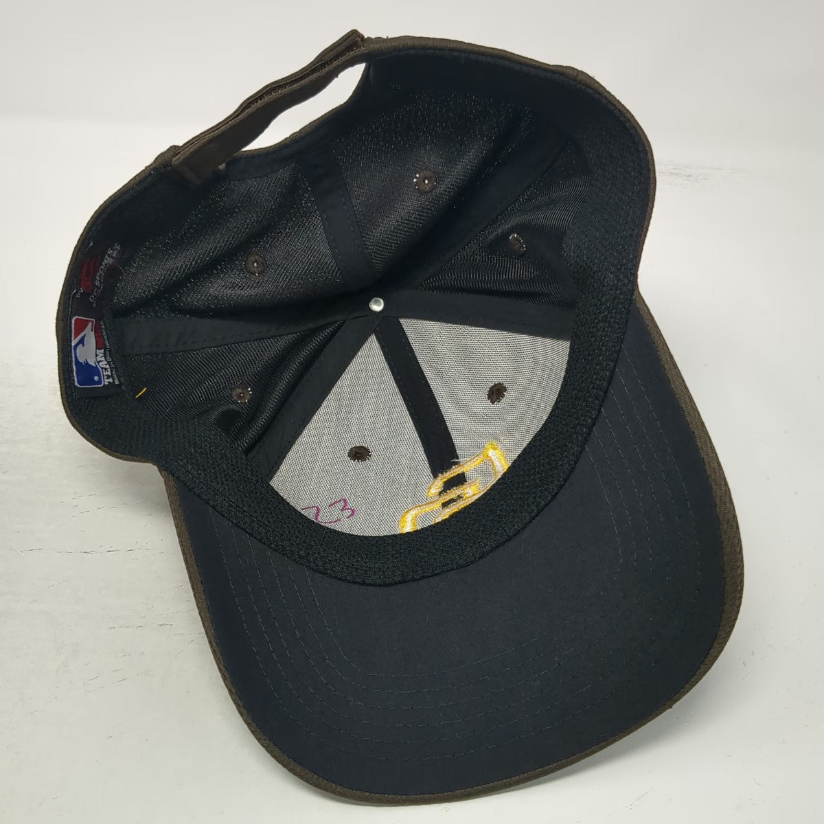 San Diego Padres MLB OC Sports Baseball Cap Brown Yellow One Size Strapback Hat