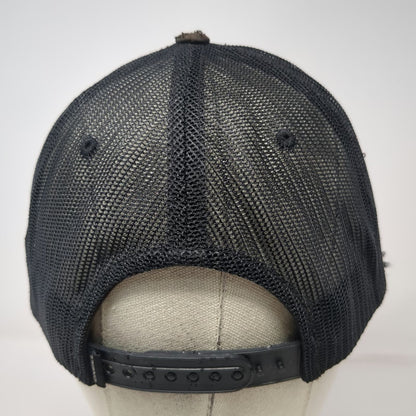 O'Neill Trucker Hat Black Camo One Size Snapback Mesh Orange Logo Patch
