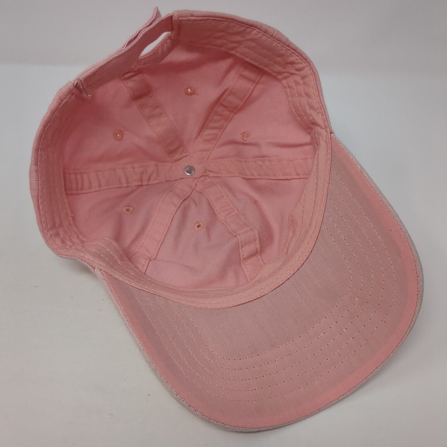 Unbranded Strapback Hat Pink One Size Solid Adjustable Outdoor Blank