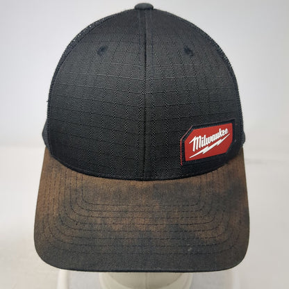 Milwaukee Trucker Hat Black One Size Mesh Back Snapback Gridiron Patch Workwear
