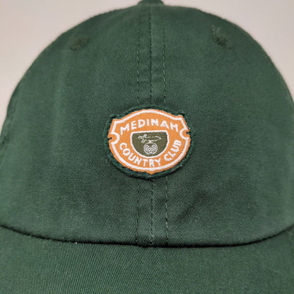 American Needle Men's Strapback Hat Green Adjustable Embroidered Logo Medinam