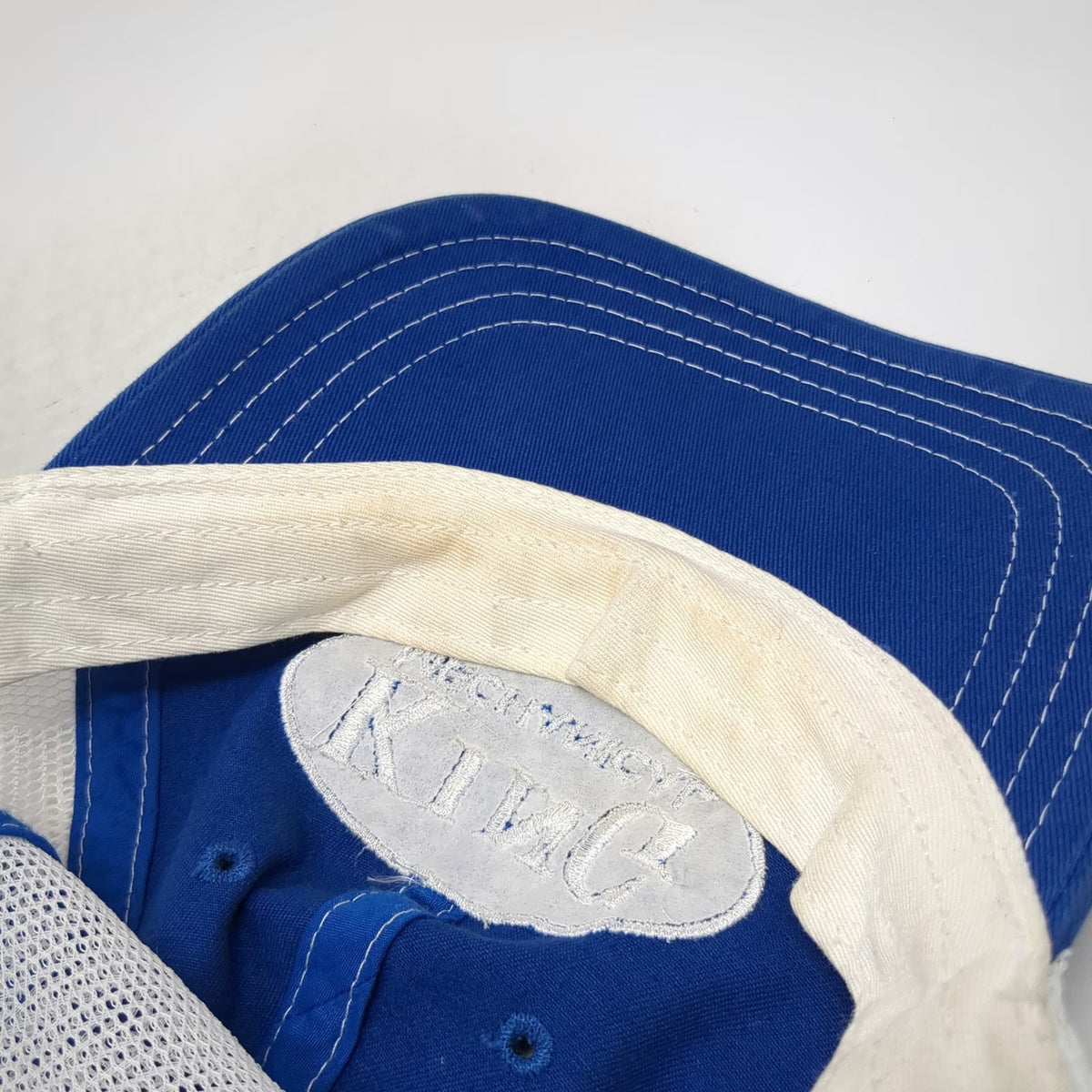 Richardson King Mechanical Trucker Hat Blue One Size Snapback Mesh Back Cap
