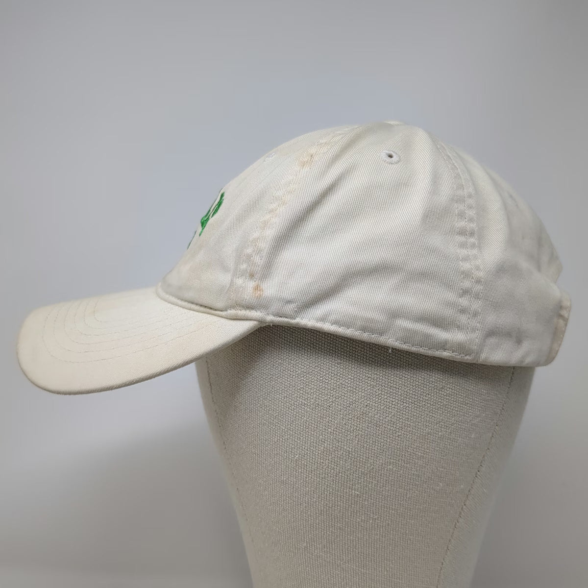 ML Authentic Headwear Baseball Cap Beige One Size DeSales Shamrock Cotton Hat