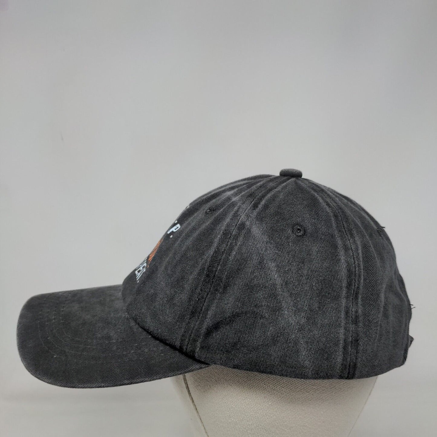 Eat Sleep Play Guitar Repeat Slideback Hat Gray One Size Adjustable