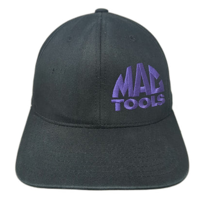 Mac Tools Baseball Cap Black XL Flexfit Hat Purple Embroidered Logo Mechanic