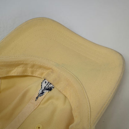 London Fog Baseball Cap Yellow One Size Big Ben Embroidery Cotton Strapback Hat