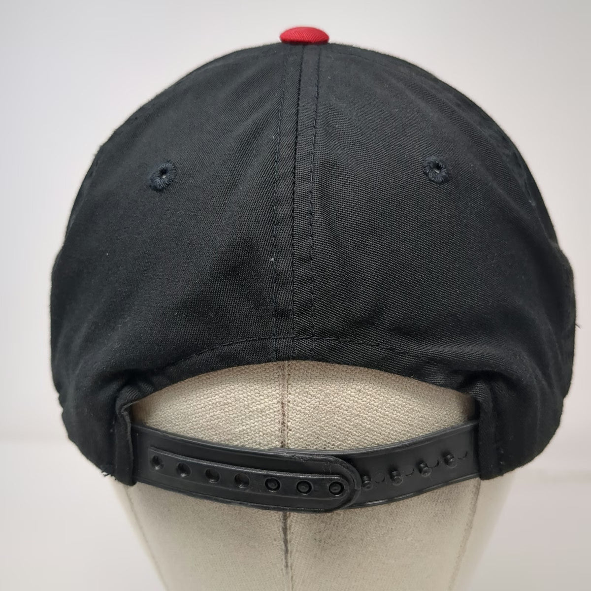 Carolina Mudcats MiLB Outdoor Cap Snapback Black Red One Size Logo Hat Two Tone