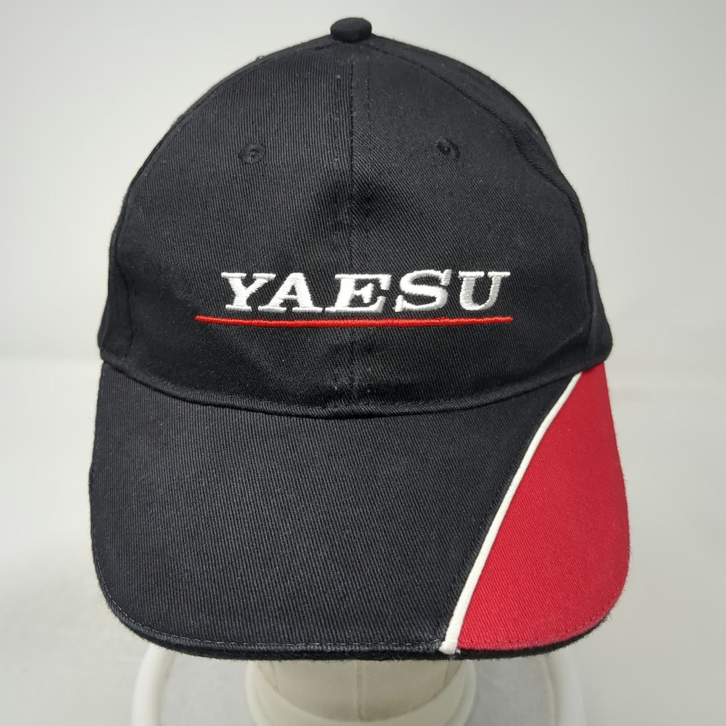 Yaesu System Fusion Baseball Cap Black Red White One Size Strapback Hat