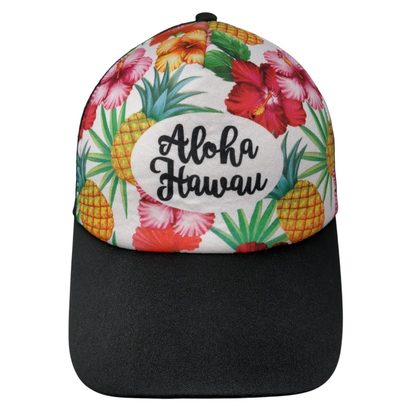 Aloha Hawaii Snapback Trucker Hat Multicolor OS Adjustable Mesh Back Surfware