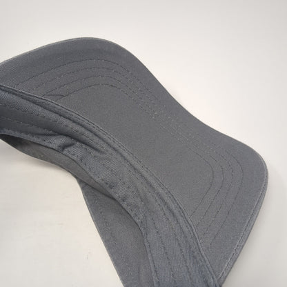 Unbranded Slideback Visor Hat Gray One Size Adjustable Blank Solid