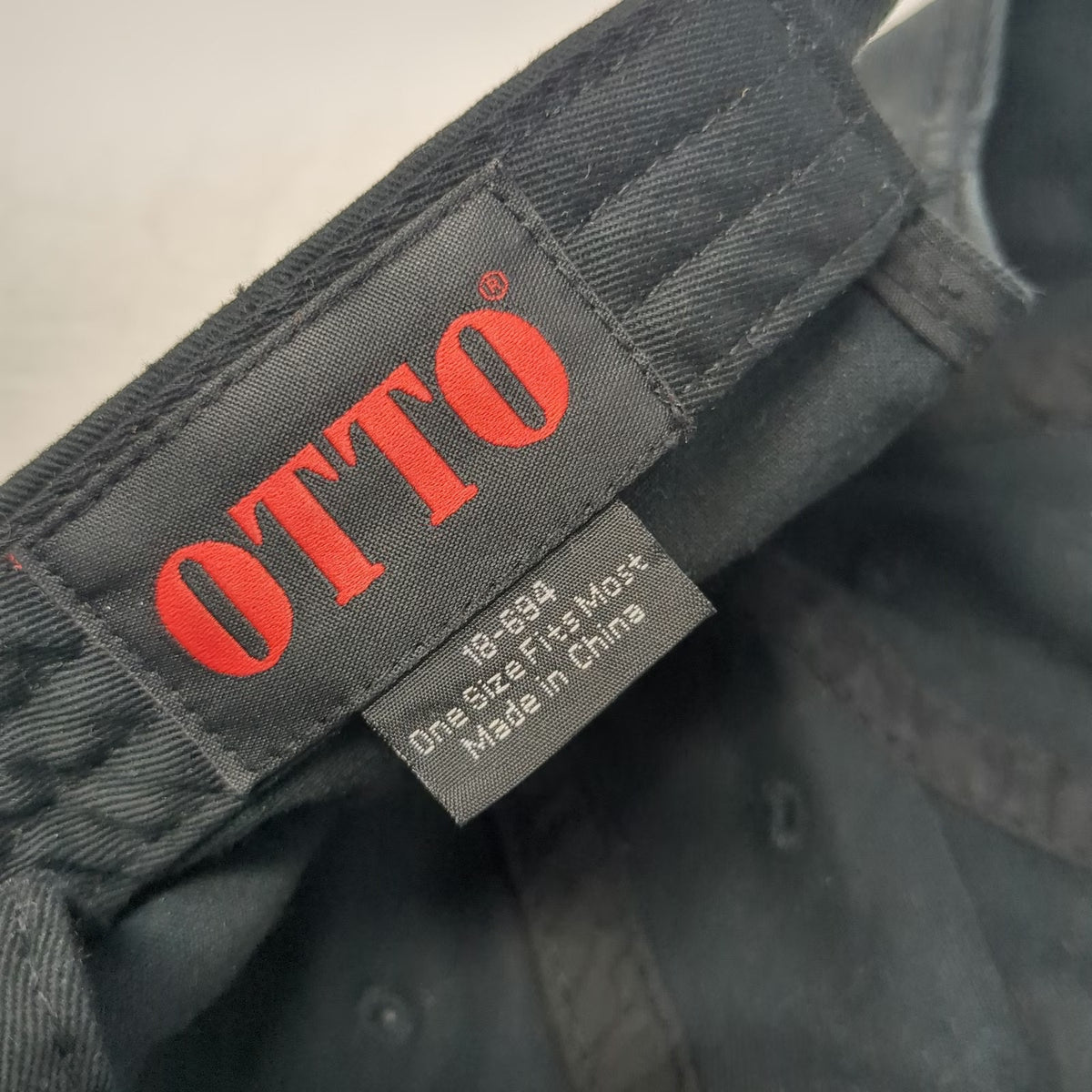 Otto Baseball Cap Black One Size 360 Vodka Embroidered Logo Slideback Hat