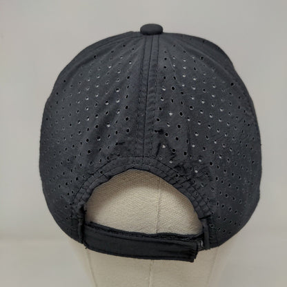 Coca-Cola Strapback Hat Black One Size Adjustable Embroidered Breathable 6 Panel