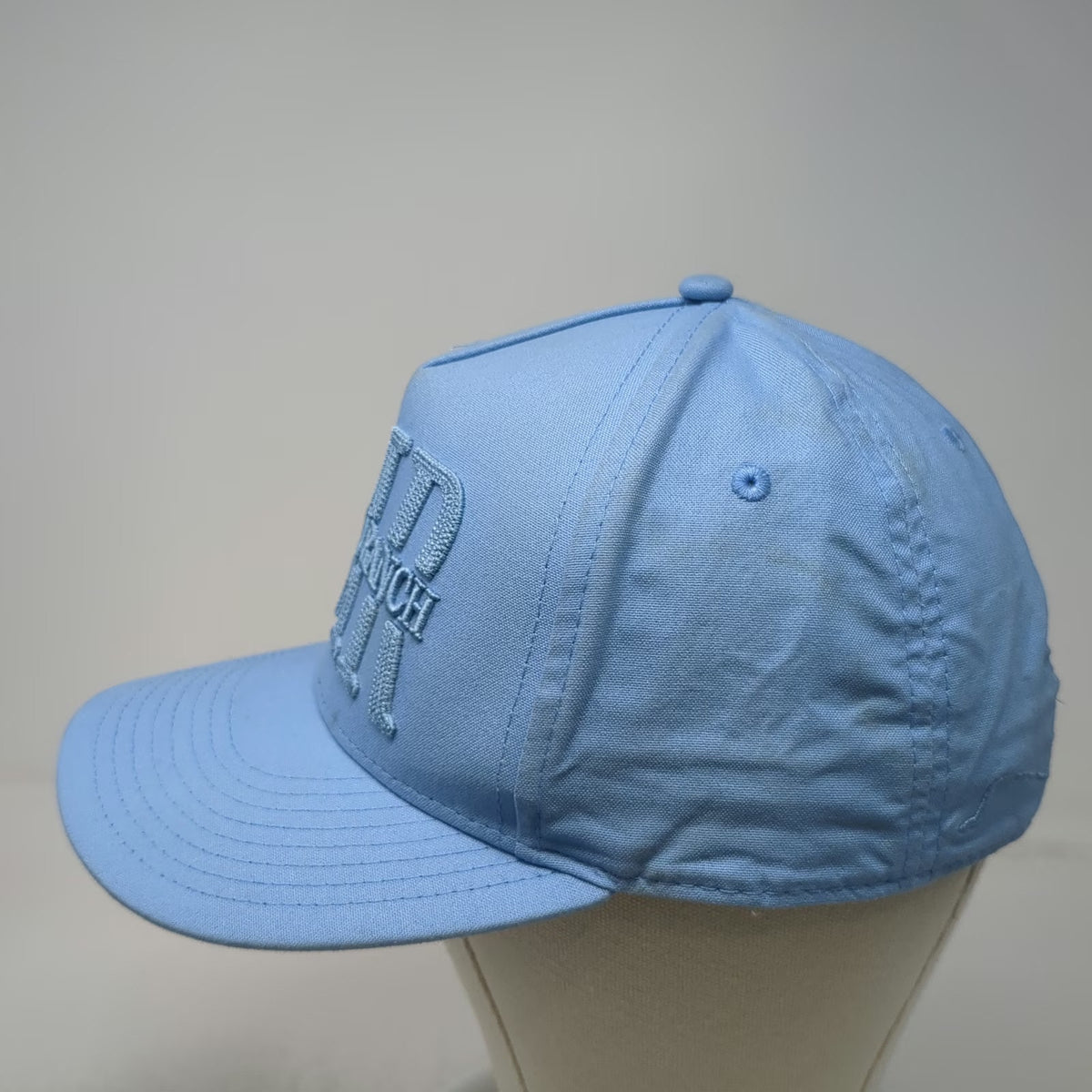 Pukka 5 Panel Blue One Size Jug Mountain Ranch JMR Puffed Snapback Golf Hat