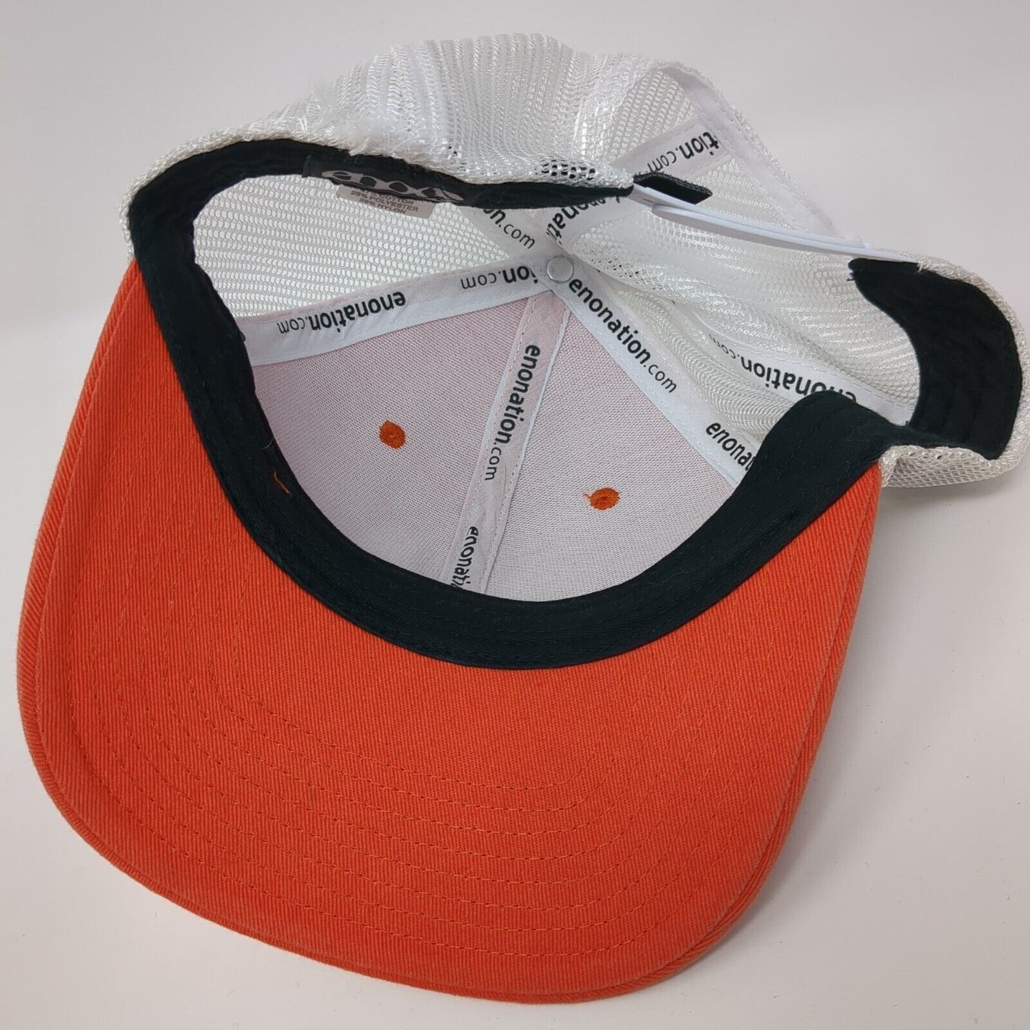 ENO Eagles Nest Outfitters Snapback Trucker Hat Orange One Size Mesh Back