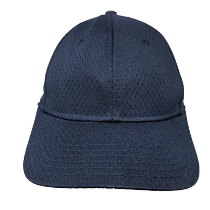 Otto Strapback Hat Blue OSFM Adjustable Solid Mesh Vent Holes Blank