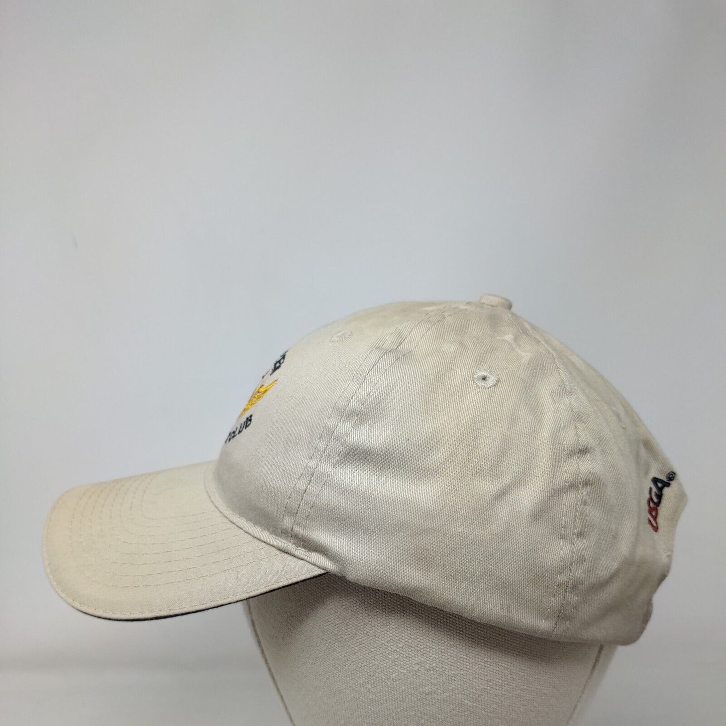 US Open 2012 The Olympic Club Slideback Hat Tan One Size Embroidered USGA Member
