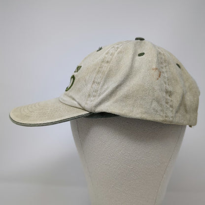 J Hats San Francisco Zoo Baseball Cap Beige Green One Size Strapback Cotton Hat