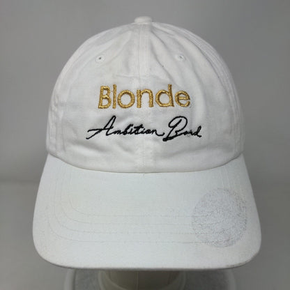 Blonde Ambition Band Slideback Hat White One Size Embroidered Yupoong