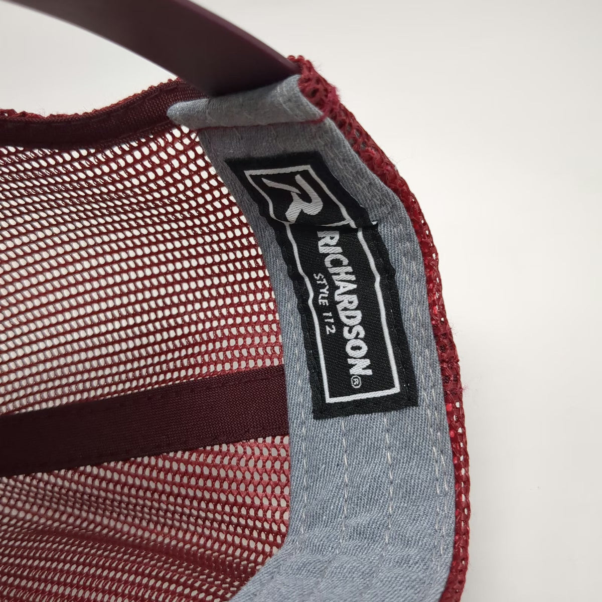 Richardson Trucker Hat Gray Blue Red One Size Raft River Transport Mesh Snapback