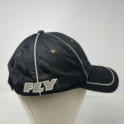 Fly Racing Baseball Cap Black Blue White One Size Strapback Mesh Performance Hat