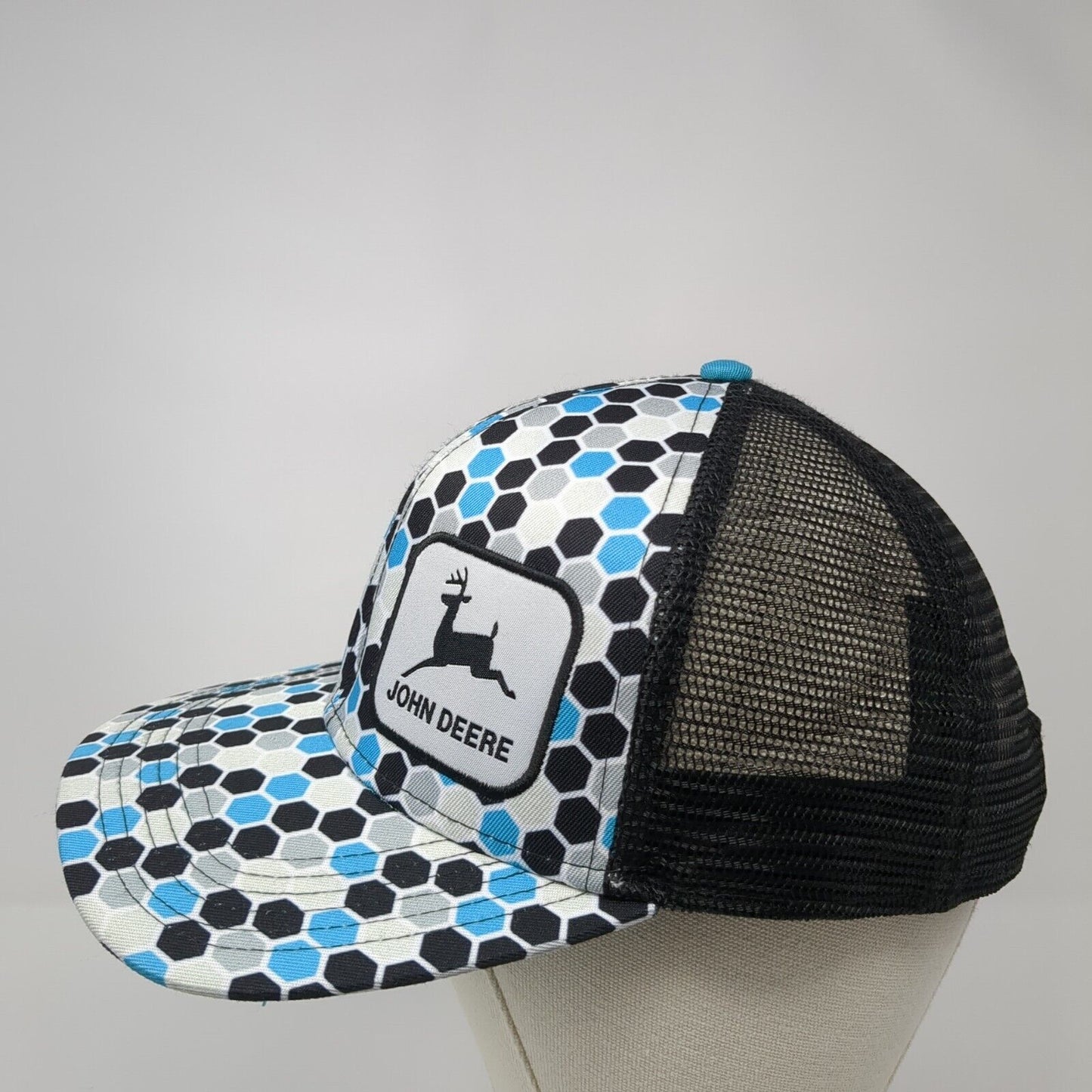 John Deere Snapback Trucker Hat Multicolor OS Adjustable Embroidered Mesh Back