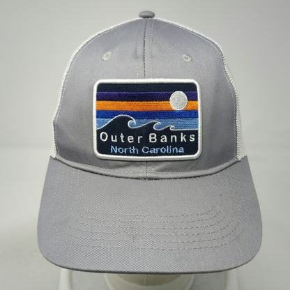 DK Caps Outer Banks North Carolina Trucker Hat Gray One Size Mesh Snapback