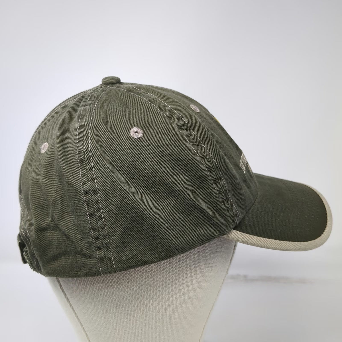 Green Baseball Cap One Size Eat Fruits Vegetables Active Strapback Hat Contrast