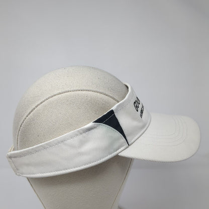 Goodwood Barbecue Company Strapback Visor Hat White One Size Sport-Tek