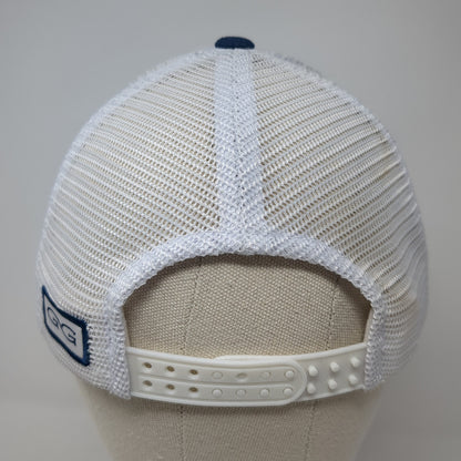 Pinpoint Fungicide Snapback Trucker Hat Blue One Size Mesh Back Outdoor