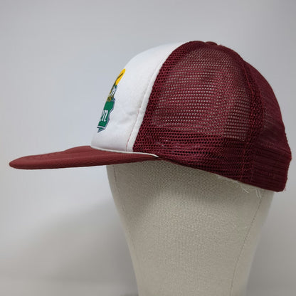 Champion Trucker Hat Red White One Size Mesh Back Foam Front Heineken Beer Logo