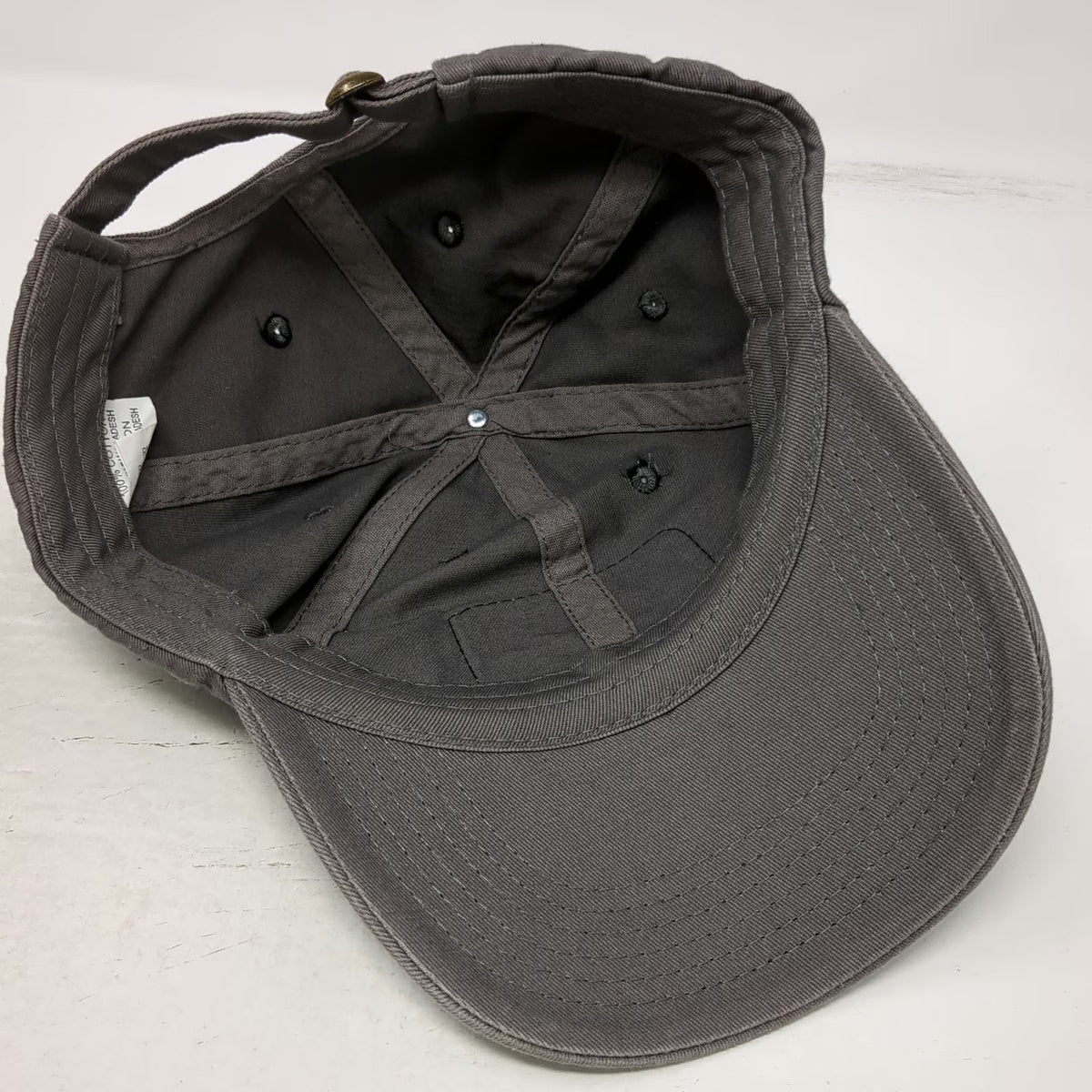 Baseball Cap Gray One Size Turtle Poppers Graphic Patch Adjustable Hat