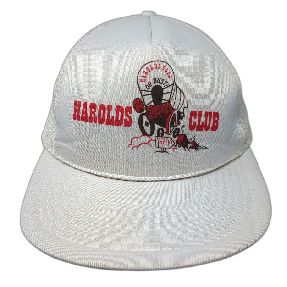 Royal Pacific Enterprises Trucker Hat White One Size Harolds Club Reno Snapback