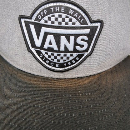 VANS Off The Wall Since 1966 Snapback Hat Gray One Size Adjustable Embroidered