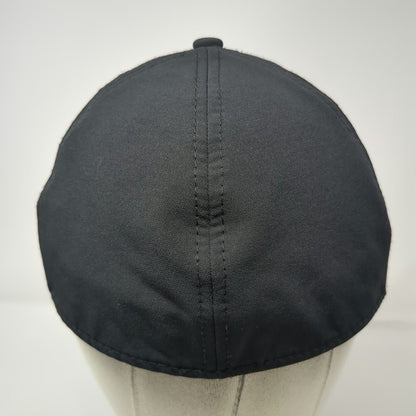 Russell Baseball Cap Black XL Performance Hat Curved Brim Gray Contrast Piping