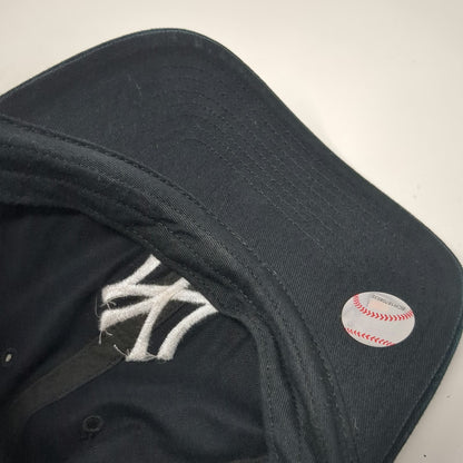 '47 Baseball Cap New York Yankees MLB Black One Size Hat Strapback Logo Cotton