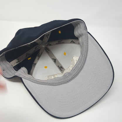 MYB Fitted Baseball Cap Blue 7 3/8 Embroidered 6 Panel 498F Pacific Headwear