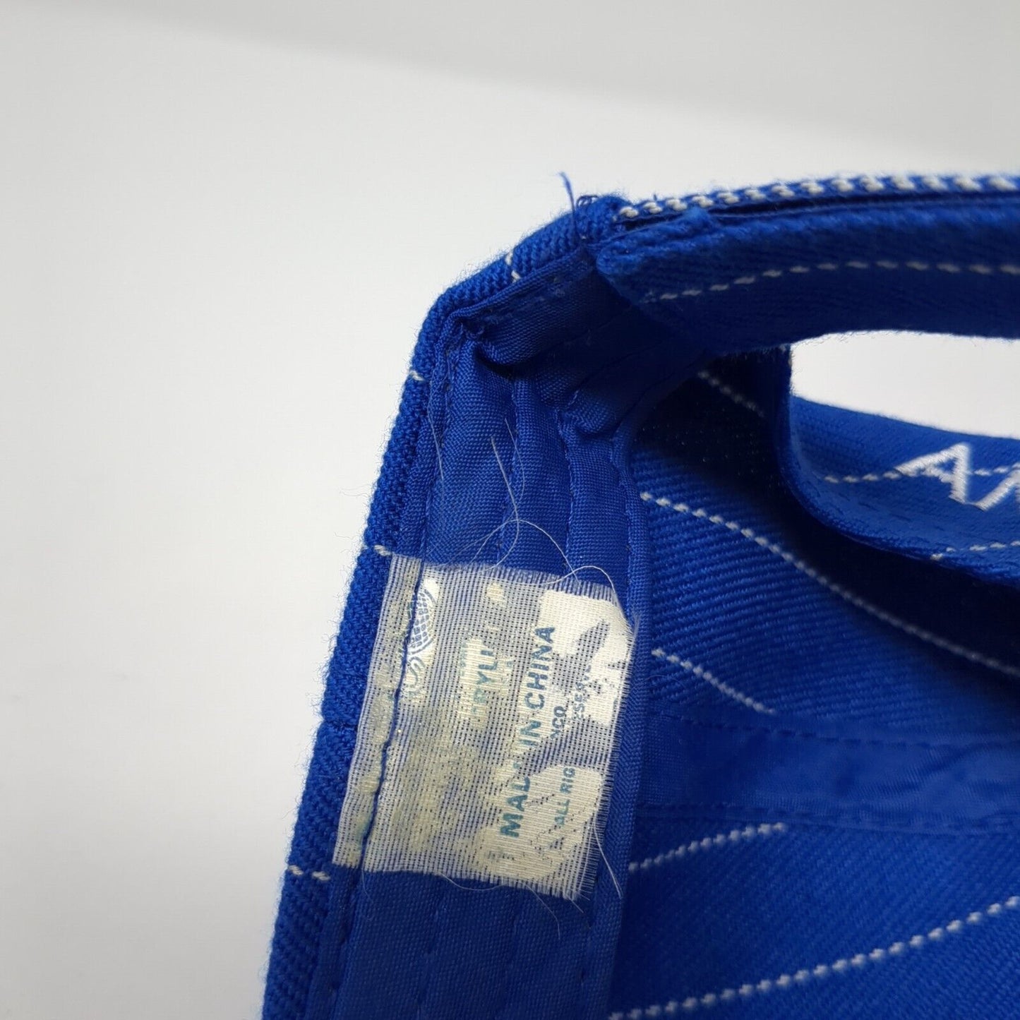 LA Los Angeles Strapback Hat Blue One Size Adjustable Embroidered 6 Panel