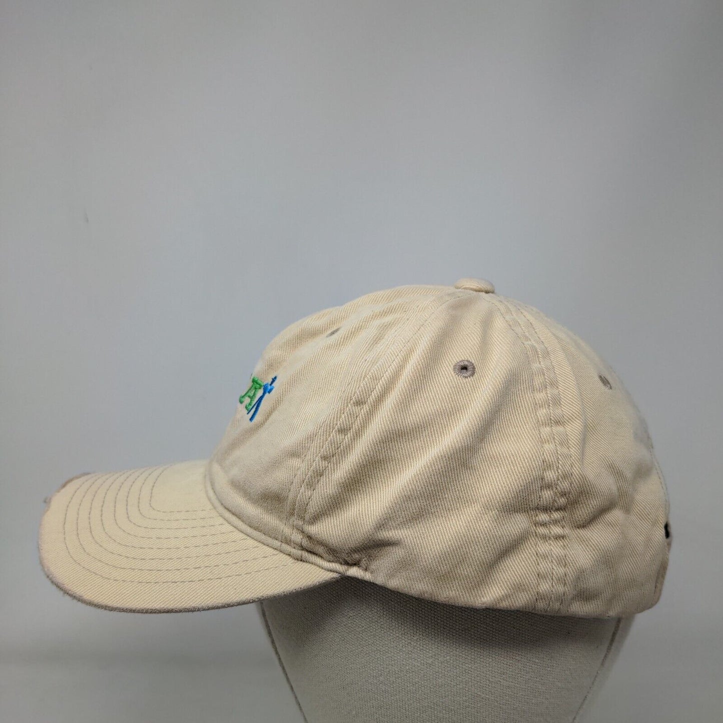 Opma Strapback Hat Tan One Size Adjustable Distressed The Classics Yupoong