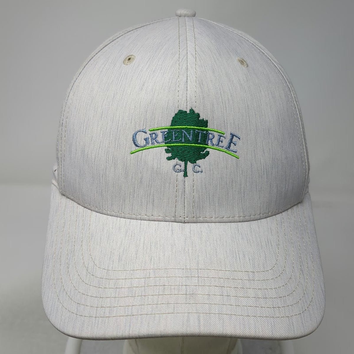 Legacy Baseball Cap Gray One Size Perforated Snapback Greentree GC Golf Tree Hat