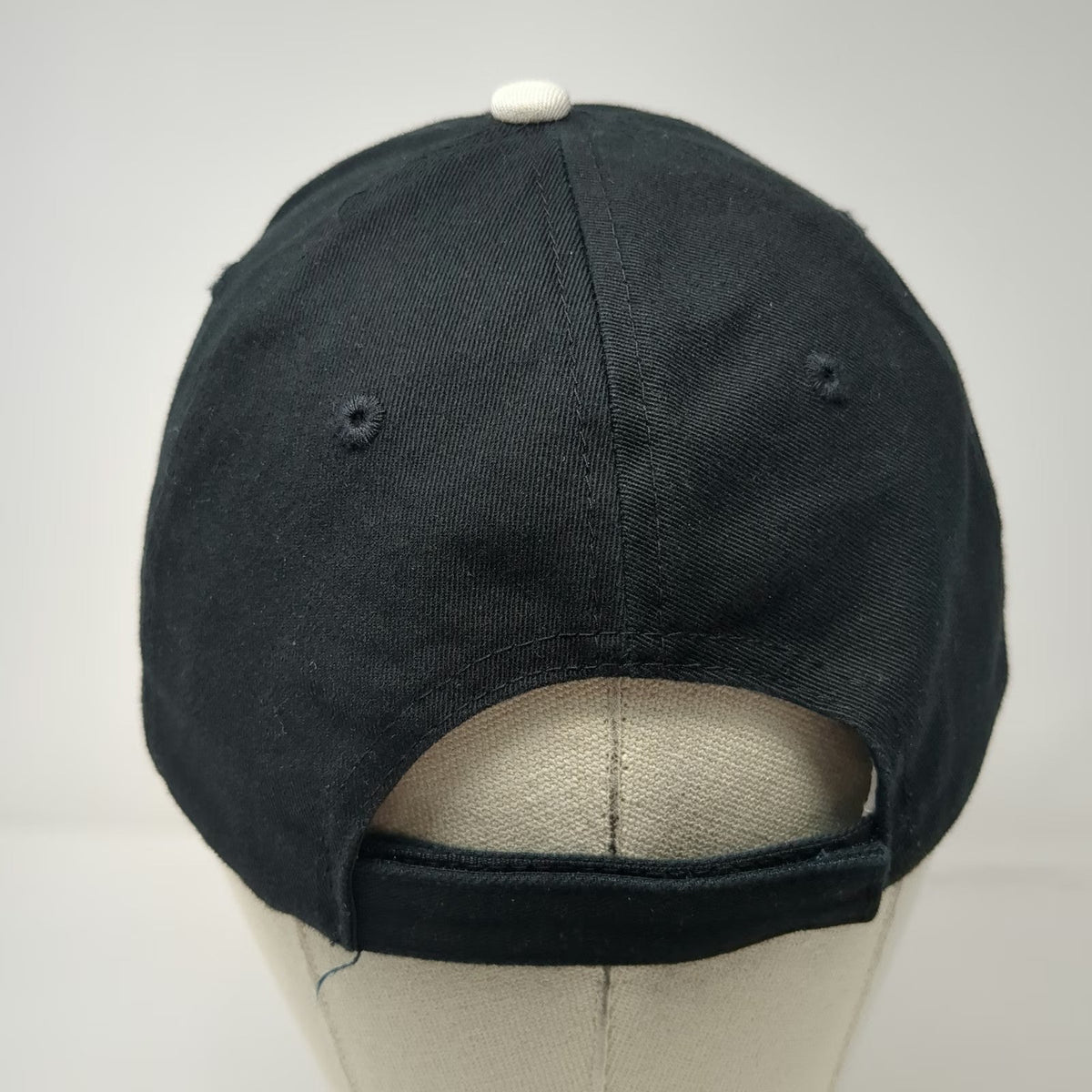 Big Accessories Baseball Cap Black White One Size Ion Television Mesh Trim Hat